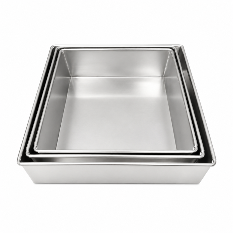 Square Sponge Cake Pan (Set of 3 Sizes)