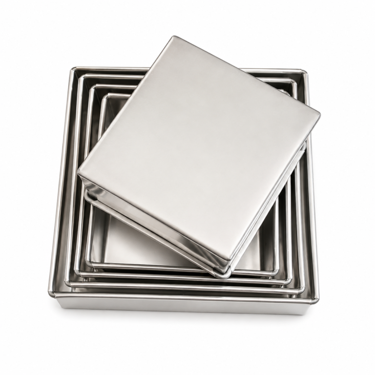 Square Sponge Cake Pan (Set of 5 Sizes)